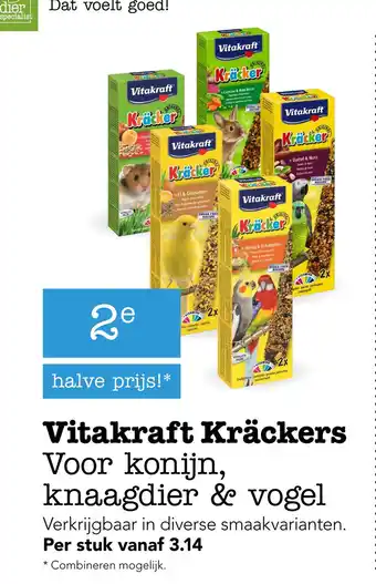 Dierspecialist Vitakraft Kräckers aanbieding