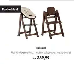 Babypark Kidsmill up! kinderstoel incl. houten babyset en newbornset aanbieding