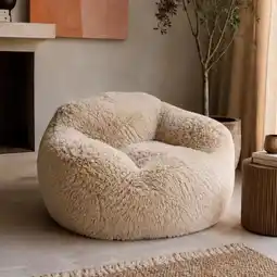 Action Loungestoel faux fur aanbieding
