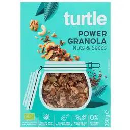 Holland & Barrett Online deals | Glutenvrij | Turtle Power Granola Noten & Zaden BIO - 350g aanbieding