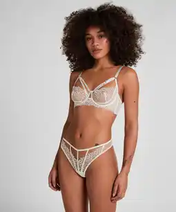 Hunkemoller Hunkemöller Hoog Uitgesneden String Kristina Wit aanbieding