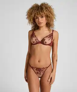 Hunkemoller Hunkemöller Hoog Uitgesneden String Anouk Rood aanbieding