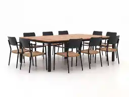 Kees Smit + 10% kassakorting | Bellagio Cino/Linosa 240x160cm dining tuinset 11-delig stapelbaar aanbieding