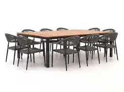 Kees Smit + 10% kassakorting | Manifesto Belpasso/Linosa 240x160cm dining tuinset 11-delig stapelbaar aanbieding