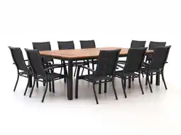Kees Smit + 10% kassakorting | Bellagio Lugo/Linosa 240x160cm dining tuinset 11-delig stapelbaar aanbieding