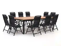 Kees Smit + 10% kassakorting | Forza Capri/Linosa 240x160cm dining tuinset 11-delig verstelbaar aanbieding