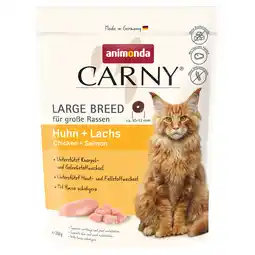 Zooplus 350g animonda Carny Large Breed kip + zalm droogvoer voor katten aanbieding