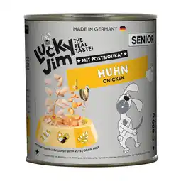 Zooplus 6x800g Lucky Jim Senior Kip natvoer voor honden aanbieding