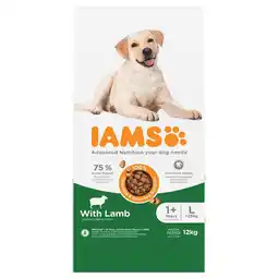 Zooplus voordeelverpakking:2x12kg IAMS Advanced Nutrition Adult Large Dog met lam droog hondenvoer aanbieding