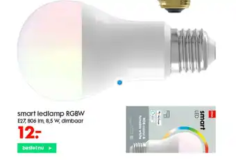 HEMA smart ledlamp RGBW aanbieding