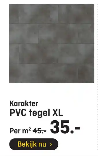 Hubo Karakter PVC tegel XL aanbieding