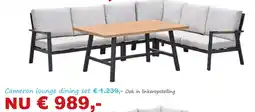 Tuinmeubelland Cameron lounge dining set aanbieding