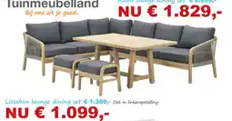 Tuinmeubelland Lissabon lounge dining set aanbieding