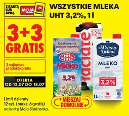 Biedronka Wszystkie Mleka UHT 3,2 % aanbieding
