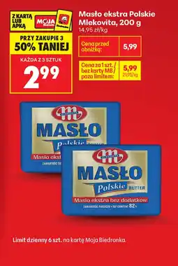 Biedronka Mlekovita Masło ekstra Polskie aanbieding