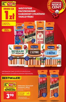Biedronka Tarczyński kabanosy i parówki aanbieding