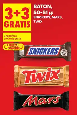Biedronka Snickers, mars, twix aanbieding