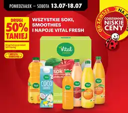 Biedronka Wszystkie Soki, Smoothies I Napoje Vital Fresh aanbieding