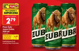 Biedronka Zubr Piwo Żubr Jasne Pełne aanbieding