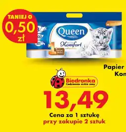 Biedronka Queen Papier Komfort aanbieding