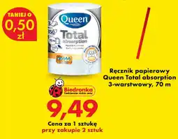Biedronka Queen ręcznik papierowy aanbieding