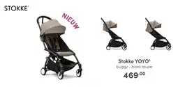 Baby & Tiener Stokke YOYO³ buggy - black taupe aanbieding