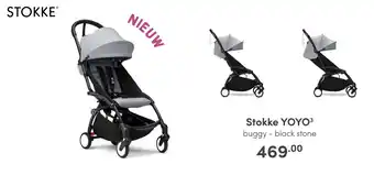 Baby & Tiener Stokke YOYO3 buggy - black stone aanbieding