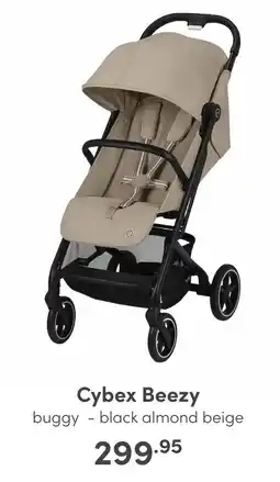 Baby & Tiener Cybex Beezy buggy - black almond beige aanbieding