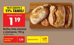 Biedronka Bułka fala ciemna z ziarnami aanbieding