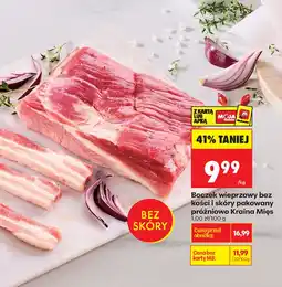 Biedronka Boczek Wieprzowy Bez Kosci I Skory Pakowany Prozniowo Kraina Mies aanbieding