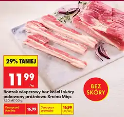 Biedronka Kraina Mięs boczek wieprzowy bez kości i skóry aanbieding