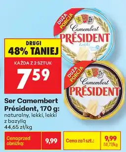 Biedronka Camembert Président aanbieding