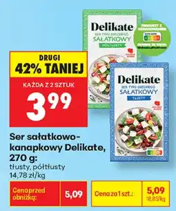 Biedronka Delikate ser sałatkowo-kanapkowy aanbieding