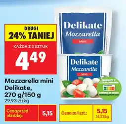 Biedronka Delikate Mozzarella mini aanbieding