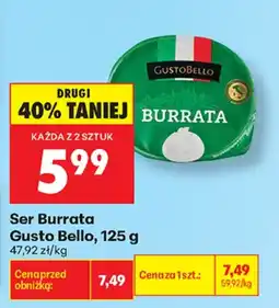 Biedronka Gusto Bello Burrata aanbieding
