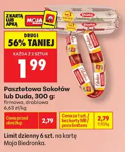 Biedronka Pasztetowa Sokołów lub Duda aanbieding