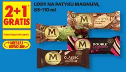 Biedronka Lody na patyku magnum aanbieding