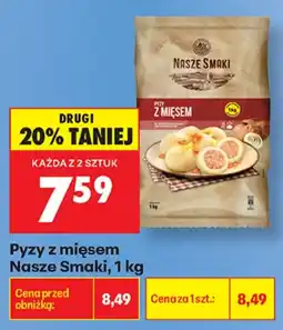 Biedronka Nasze Smaki Pyzy z mięsem aanbieding