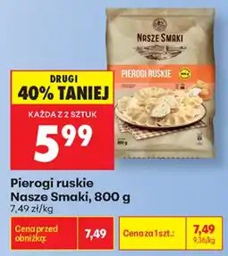 Biedronka Nasze Smaki Pierogi ruskie aanbieding