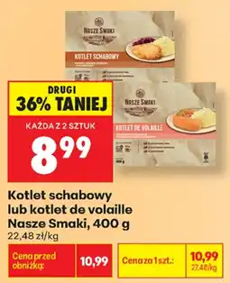 Biedronka Nasze Smaki kotlet schabowy lub kotlet de volaille aanbieding