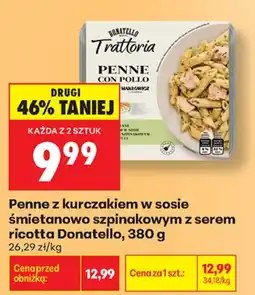 Biedronka Donatello Penne con pollo aanbieding
