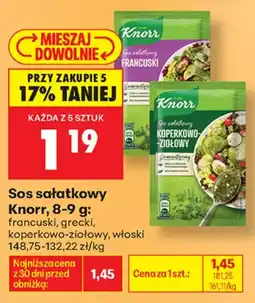 Biedronka Knorr Sos sałatkowy aanbieding