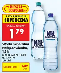 Biedronka Nałęczowianka woda mineralna aanbieding