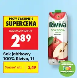 Biedronka Riviva sok jabłkowy 100% aanbieding