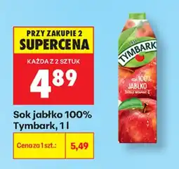 Biedronka Tymbark sok jabłko 100% aanbieding