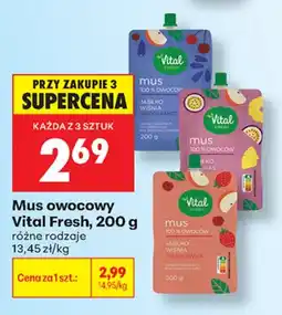 Biedronka Vital Fresh mus owocowy aanbieding