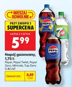 Biedronka pepsi, pepsi twist, pepsi zero, mirinda, 7up zero aanbieding