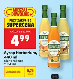 Biedronka Herbarium syrop aanbieding