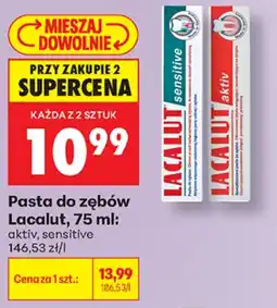 Biedronka Lacalut pasta do zębów aanbieding