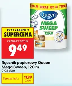 Biedronka Queen ręcznik papierowy Mega Sweep aanbieding